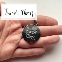 Handwriting Circle Keychain