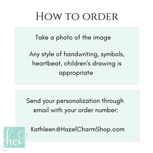 Heart Handwriting Keychain