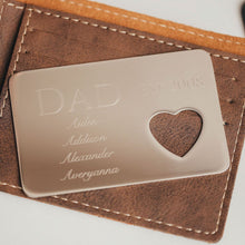 Dad Wallet Insert