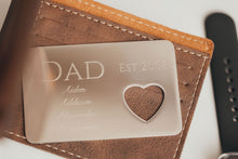Dad Wallet Insert