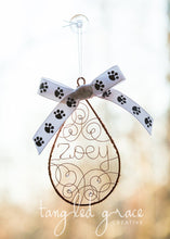 Paw Print Ornament