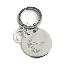 Love You to the Moon Keychain