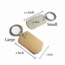 Dog Tag Keychain