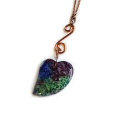 Rainbow Druzy Heart Car Charm