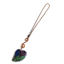Rainbow Druzy Heart Car Charm