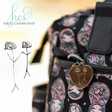 Heart Handwriting Keychain