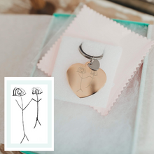 Heart Handwriting Keychain
