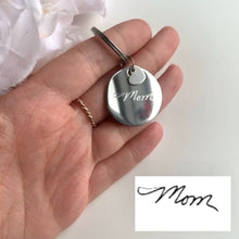 Handwriting Circle Keychain