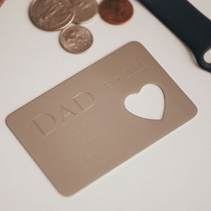 Dad Wallet Insert